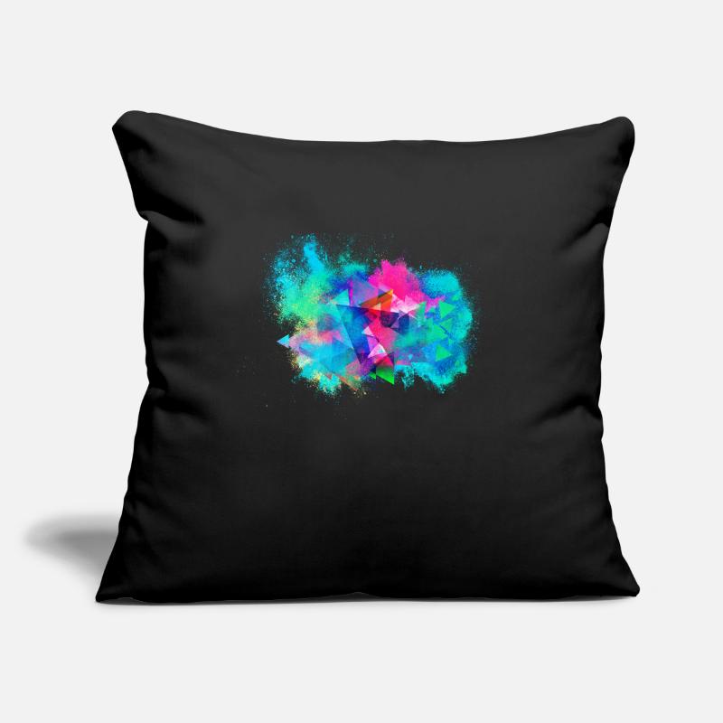 Fond abstrait coloré Housse de coussin décorative 45 x 45 cm