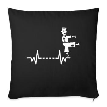 Halloween - Sofa pillowcase 17,3'' x 17,3'' (45 x 45 cm) - black - Front