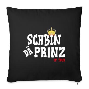 Koeln Schbin dae Prince op Tour - Sofa pillowcase 17,3'' x 17,3'' (45 x 45 cm) - black - Front