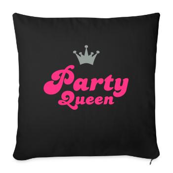 party - Sofakissenbezug 45 x 45 cm - Schwarz - Vorne