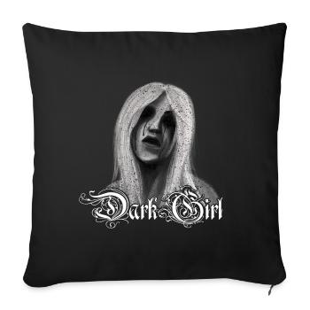 Dark Girl Gothic - Sofa pillowcase 17,3'' x 17,3'' (45 x 45 cm) - black - Front