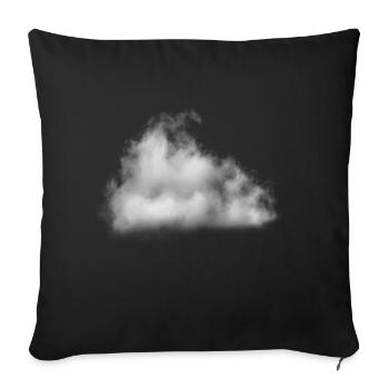 White Cloud - Housse de coussin décorative 45 x 45 cm - noir - Devant