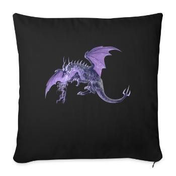 lightning dragon - Sofakissenbezug 45 x 45 cm - Schwarz - Vorne