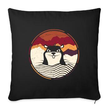 mole - Sofa pillowcase 17,3'' x 17,3'' (45 x 45 cm) - black - Front