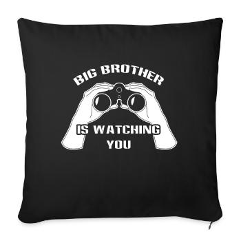 big brother - Housse de coussin décorative 45 x 45 cm - noir - Devant