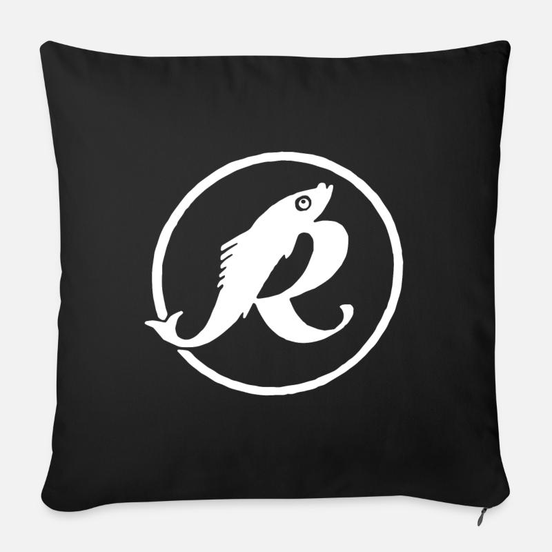 Rostocker Fischkombinat - Sofakissenbezug 45 x 45 cm - Schwarz