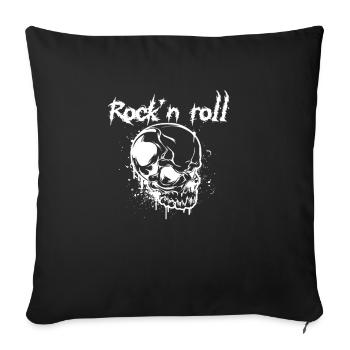 Rock n roll music - Sofa pillowcase 17,3'' x 17,3'' (45 x 45 cm) - black - Front
