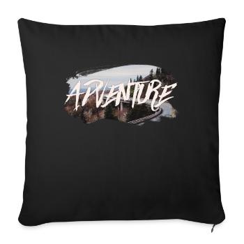 Adventure - Housse de coussin décorative 45 x 45 cm - noir - Devant