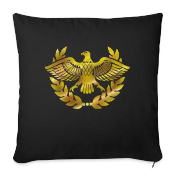romain - Housse de coussin décorative 45 x 45 cm - noir - Devant