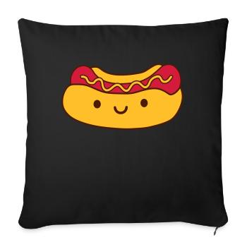Suesser Hot Dog - Sofakissenbezug 45 x 45 cm - Schwarz - Vorne