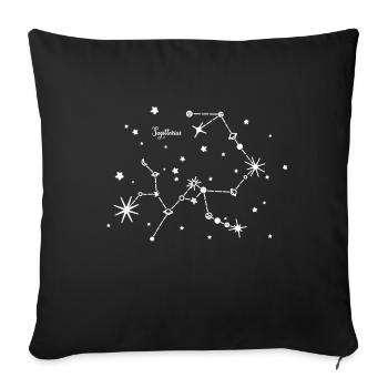 Sagittarius, Sagittarrius, zodiac sign, heaven - Sofa pillowcase 17,3'' x 17,3'' (45 x 45 cm) - black - Front