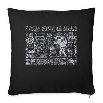 Aztec Graphics Design - Sofa pillowcase 17,3'' x 17,3'' (45 x 45 cm) - black - Front