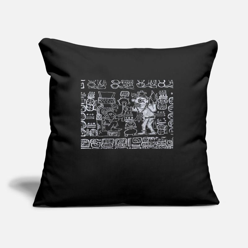 Conception graphique aztèque Housse de coussin décorative 45 x 45 cm