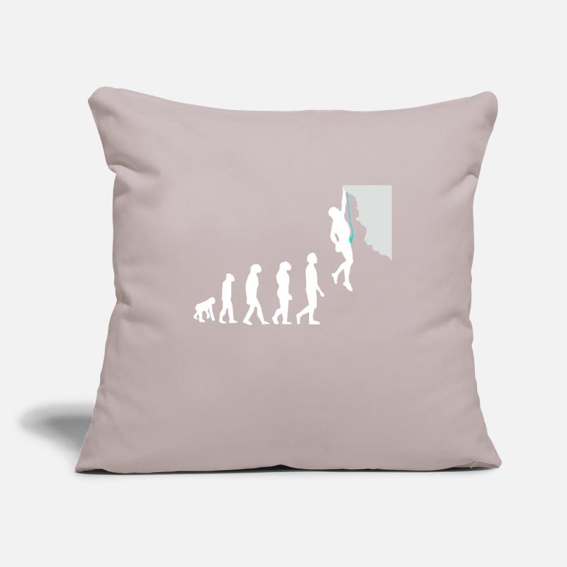 Escalade évolution Housse de coussin décorative 45 x 45 cm