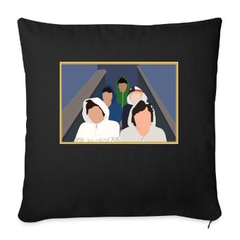 Boys stairs - Housse de coussin décorative 45 x 45 cm - noir - Devant