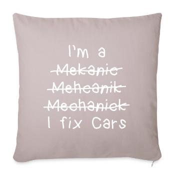 je fixe les voitures Citation Best-sellers graphiques - Housse de coussin décorative 45 x 45 cm - taupe clair - Devant