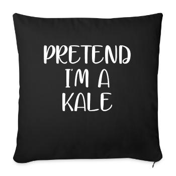 faire semblant d’être un KALE - Housse de coussin décorative 45 x 45 cm - noir - Devant