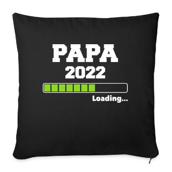Future Dad 2022 Father-to-be - Sofa pillowcase 17,3'' x 17,3'' (45 x 45 cm) - black - Front