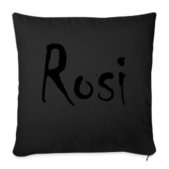 rosi - Sofa pillowcase 17,3'' x 17,3'' (45 x 45 cm) - black - Front