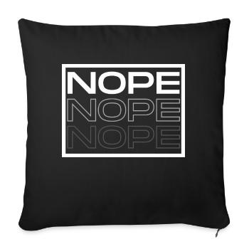 Non - Housse de coussin décorative 45 x 45 cm - noir - Devant