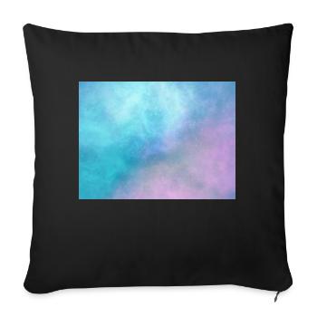 Rectangle d’espace - Housse de coussin décorative 45 x 45 cm - noir - Devant
