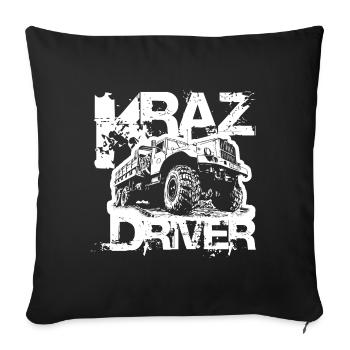 KRAZ Driver - Sofakissenbezug 45 x 45 cm - Schwarz - Vorne