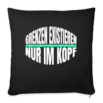 powerlifting power couple power lifting animal - Sofakissenbezug 45 x 45 cm - Schwarz - Vorne