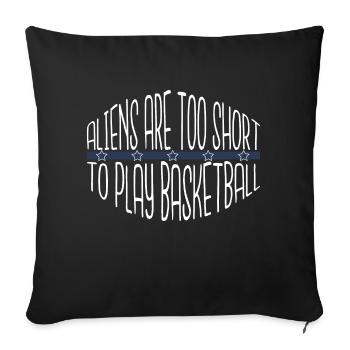 I Love Basketball Cute Basketball Science Fiction - Sofa pillowcase 17,3'' x 17,3'' (45 x 45 cm) - black - Front