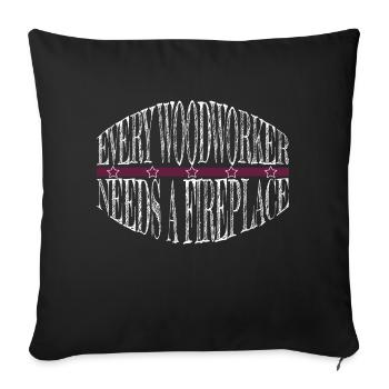 birthday carpenter hoodies and sweatshirts tools - Sofa pillowcase 17,3'' x 17,3'' (45 x 45 cm) - black - Front