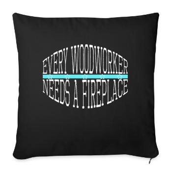 aaron carpenter tshirts safety helmet hearbeat - Sofa pillowcase 17,3'' x 17,3'' (45 x 45 cm) - black - Front