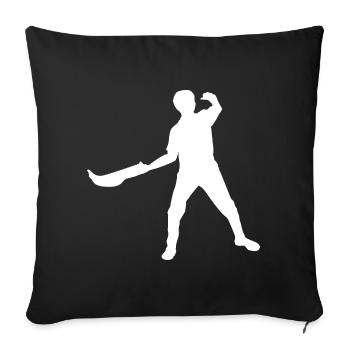 Jai Alai Damen Pelota Basque Pelota Herren - Sofakissenbezug 45 x 45 cm - Schwarz - Vorne