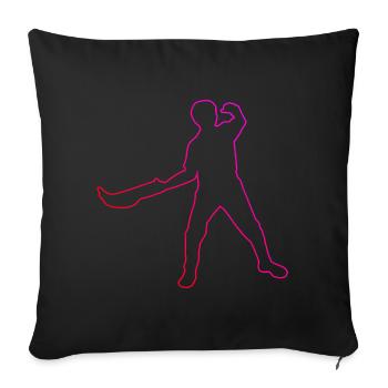 Basque Pelota Jai Alai Pelota Herren Damen - Sofakissenbezug 45 x 45 cm - Schwarz - Vorne