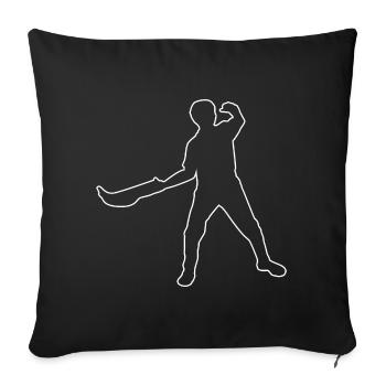 Pelota vasca Basque Pelota Jai Alai Pelota - Sofakissenbezug 45 x 45 cm - Schwarz - Vorne