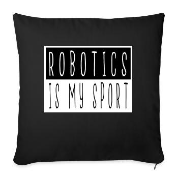 birthday present idea job funny quote mechanical - Sofa pillowcase 17,3'' x 17,3'' (45 x 45 cm) - black - Front