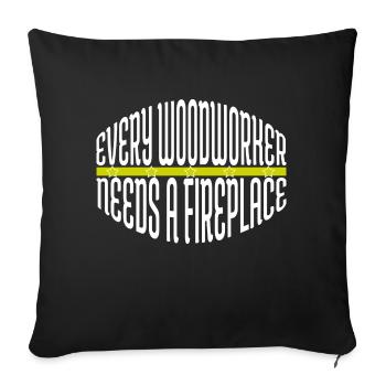 arborists arboriculturist - Sofa pillowcase 17,3'' x 17,3'' (45 x 45 cm) - black - Front
