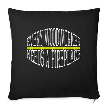 present idea lumberman birthday - Sofakissenbezug 45 x 45 cm - Schwarz - Vorne