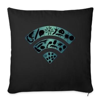 EvoDevo Signals - Sofakissenbezug 45 x 45 cm - Schwarz - Vorne