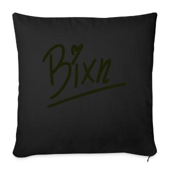 Bixn - Sofakissenbezug 45 x 45 cm - Schwarz - Vorne