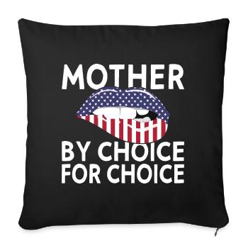 Mon corps Ma décision - Housse de coussin décorative 45 x 45 cm - noir - Devant