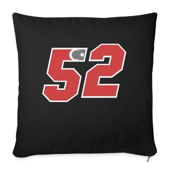 Ordu - Housse de coussin décorative 45 x 45 cm - noir - Devant