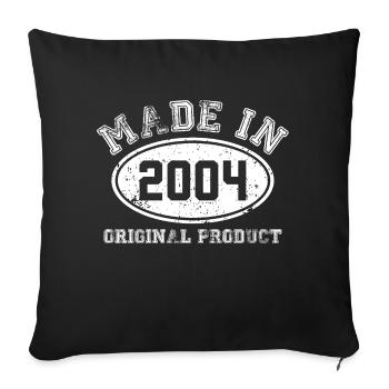 made in 2004 Original product - anniversary - Sofa pillowcase 17,3'' x 17,3'' (45 x 45 cm) - black - Front