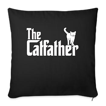 Cats Fan Cats Dad Cats Parody Cat - Sofa pillowcase 17,3'' x 17,3'' (45 x 45 cm) - black - Front