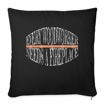 funny sayings carpenter funny tshirts forester - Sofakissenbezug 45 x 45 cm - Schwarz - Vorne