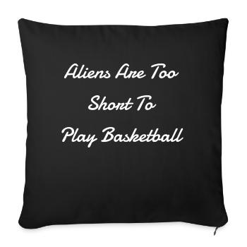 sport jokes animation funny birthday present idea - Sofa pillowcase 17,3'' x 17,3'' (45 x 45 cm) - black - Front