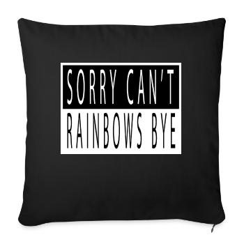 déclaration bisexuelle des mêmes droits femmes - Housse de coussin décorative 45 x 45 cm - noir - Devant