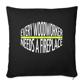 Carpenter Chemises pour bébés et tout-petits Dictons - Housse de coussin décorative 45 x 45 cm - noir - Devant