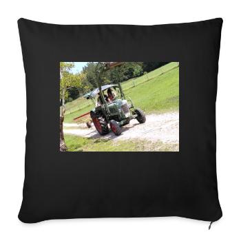 Bulldog IMG 20210722 145905 - Sofa pillowcase 17,3'' x 17,3'' (45 x 45 cm) - black - Front