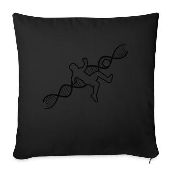 Football coach Footballer Football Footballer - Sofa pillowcase 17,3'' x 17,3'' (45 x 45 cm) - black - Front