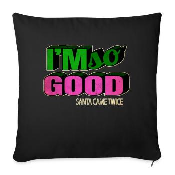 Beards Funny Gym Dinosaur Fan Beard Gang Quote - Sofa pillowcase 17,3'' x 17,3'' (45 x 45 cm) - black - Front
