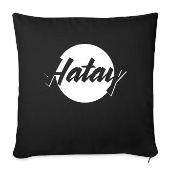Hatay - Sofakissenbezug 45 x 45 cm - Schwarz - Vorne